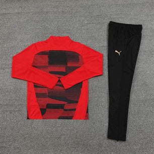 AC Milan Black and Red Tracksuit - JerseyLegacy