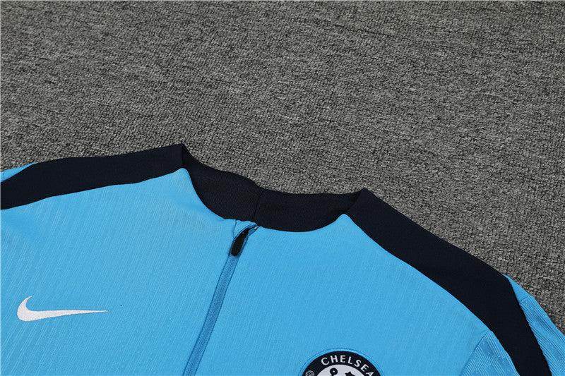 Chelsea Dark Blue and Light Blue Tracksuit - JerseyLegacy