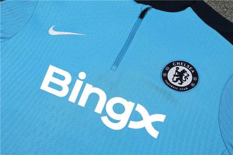 Chelsea Dark Blue and Light Blue Tracksuit - JerseyLegacy