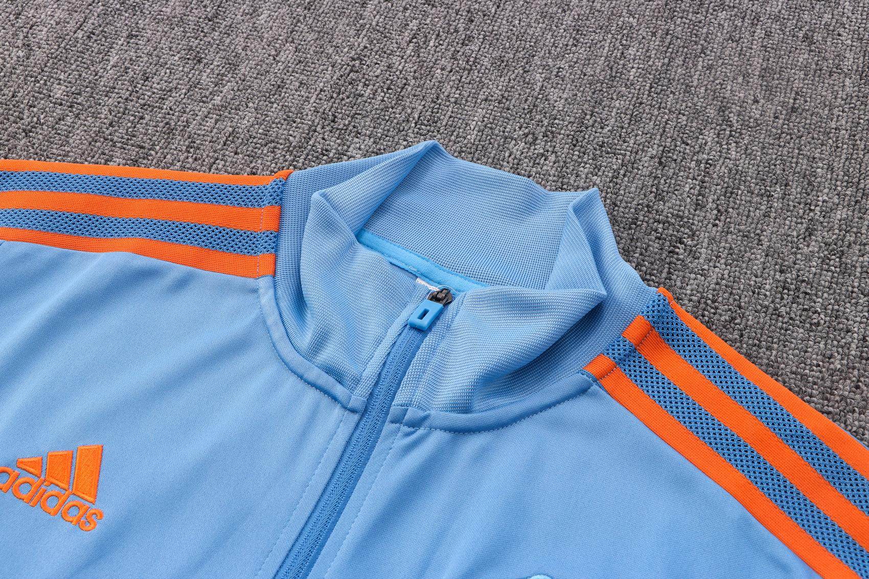 Manchester United Dark Blue and Light Blue Tracksuit - JerseyLegacy