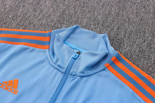 Manchester United Dark Blue and Light Blue Tracksuit - JerseyLegacy
