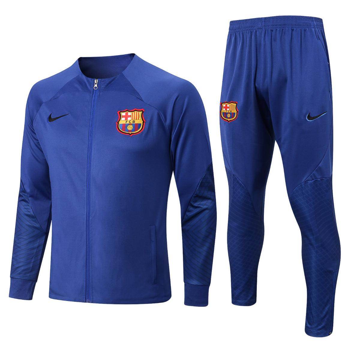 FC Barcelona Blue Tracksuit - JerseyLegacy
