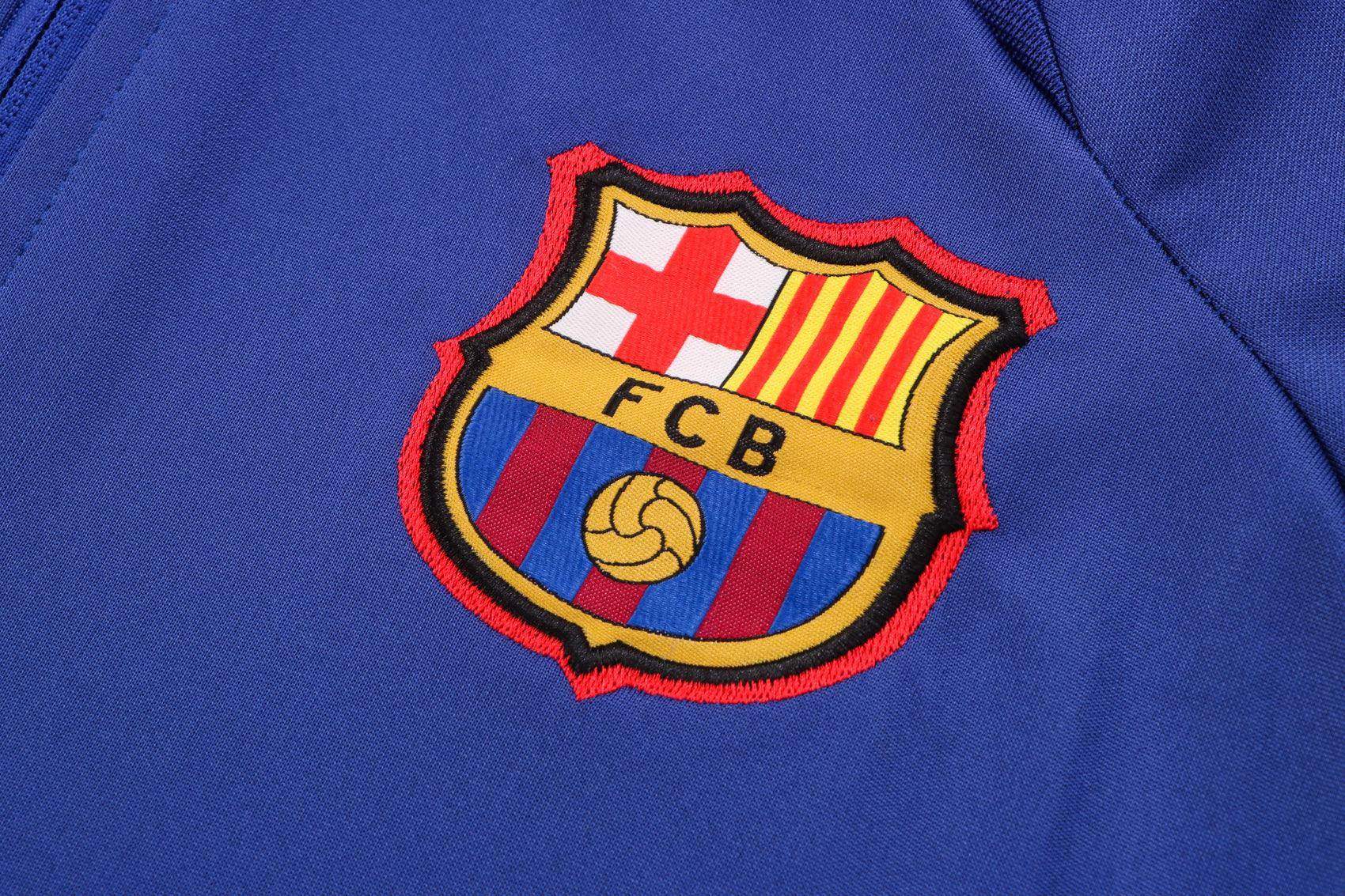 FC Barcelona Blue Tracksuit - JerseyLegacy