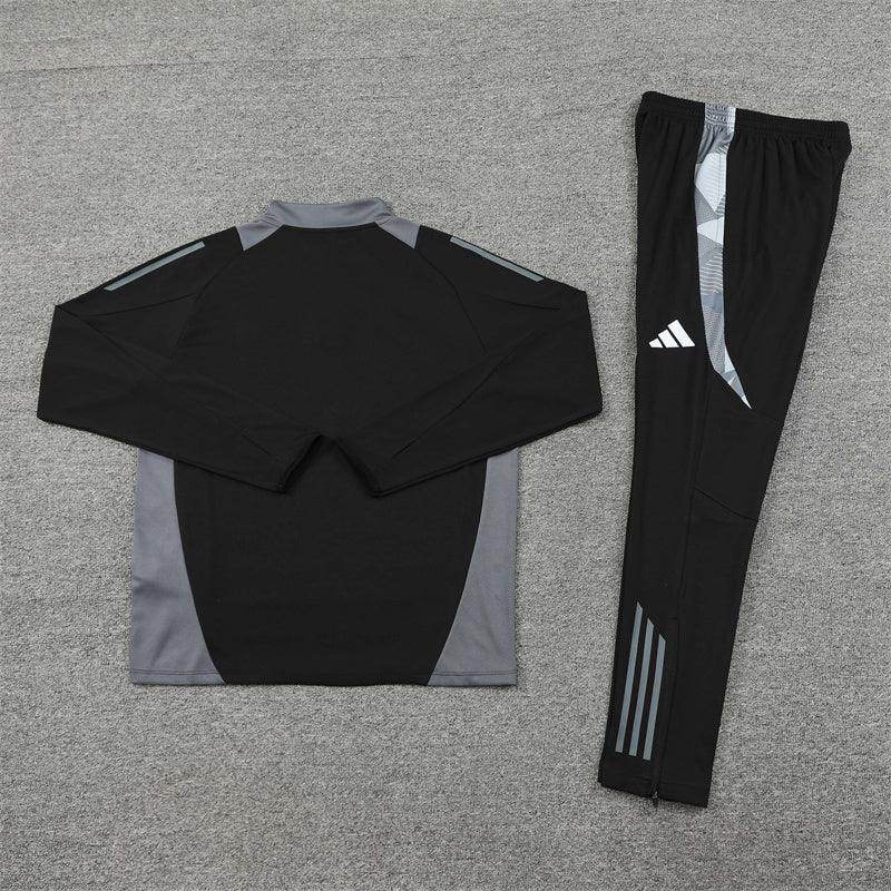 Italy Black and Grey Tracksuit - JerseyLegacy