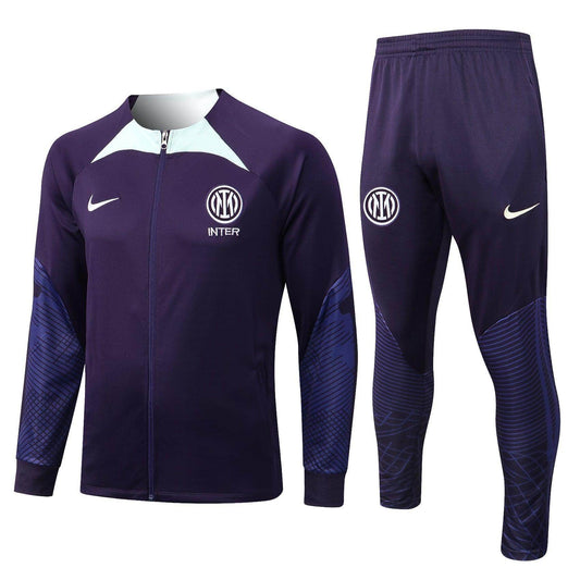 Inter Milan Violet and White Tracksuit - JerseyLegacy