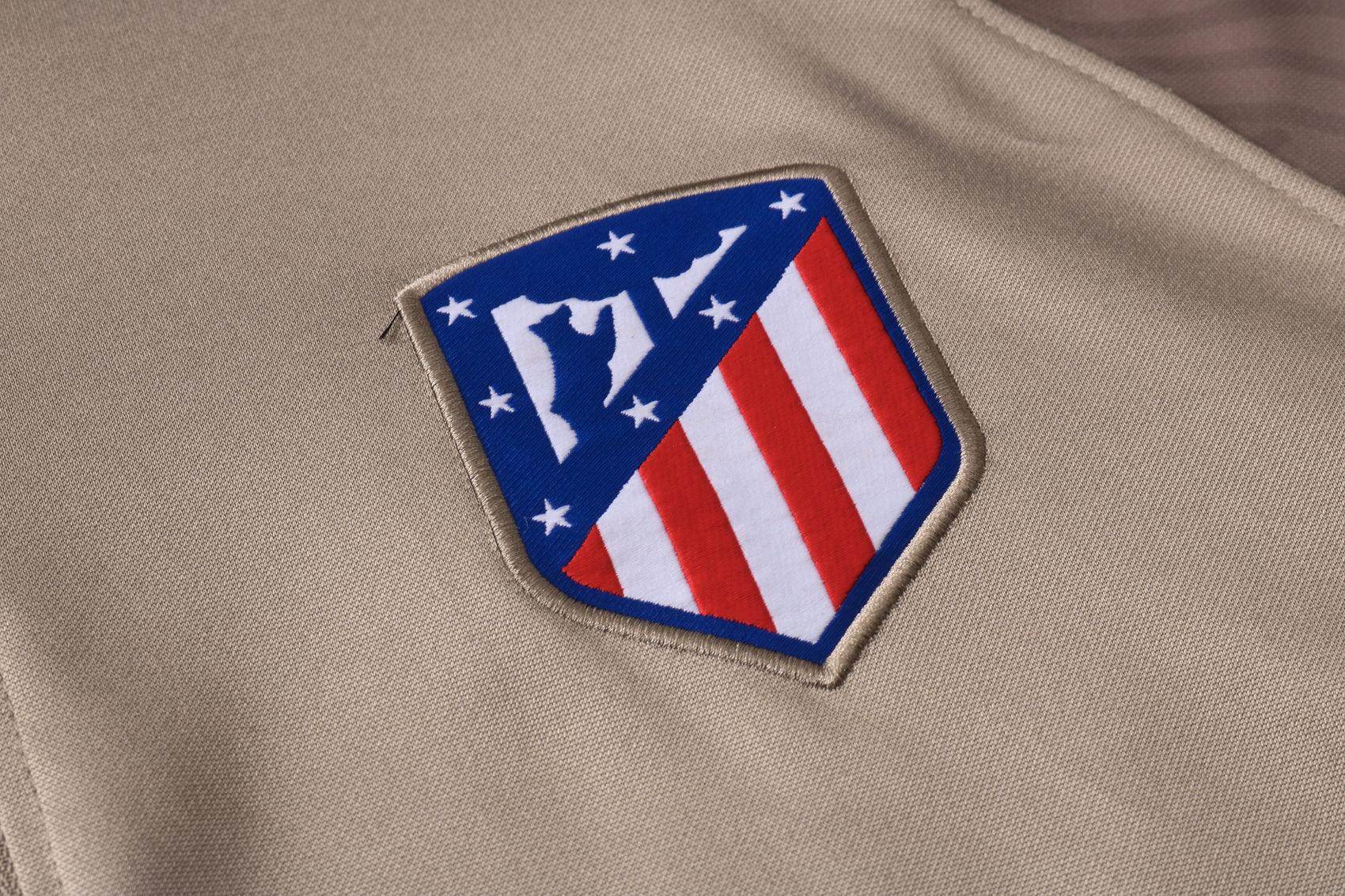 Atletico Madrid Military Green and Beige Tracksuit - JerseyLegacy