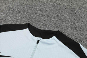 FC Barcelona Black and White Tracksuit - JerseyLegacy