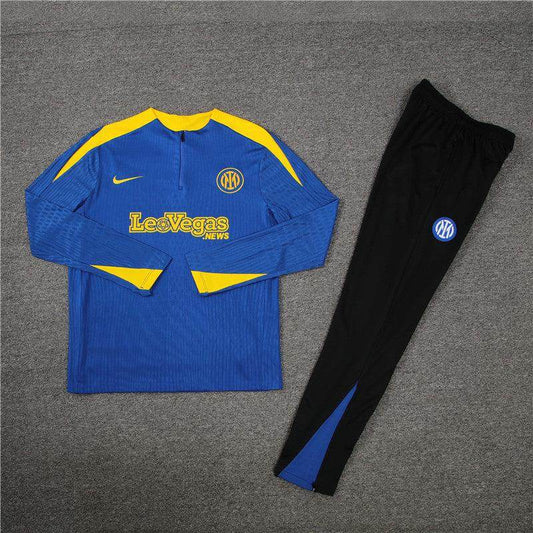 Inter Milan Black and Blue Tracksuit - JerseyLegacy