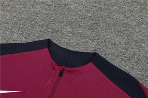 England Dark Blue and Dark Red Tracksuit - JerseyLegacy