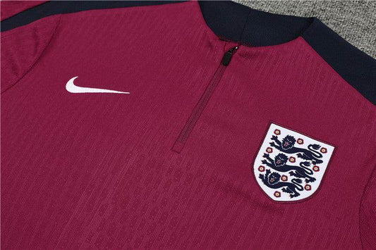 England Dark Blue and Dark Red Tracksuit - JerseyLegacy