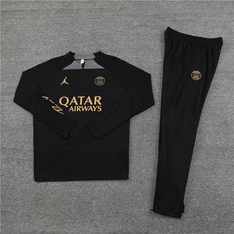 PSG Black Tracksuit II - JerseyLegacy