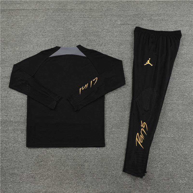 PSG Black Tracksuit II - JerseyLegacy