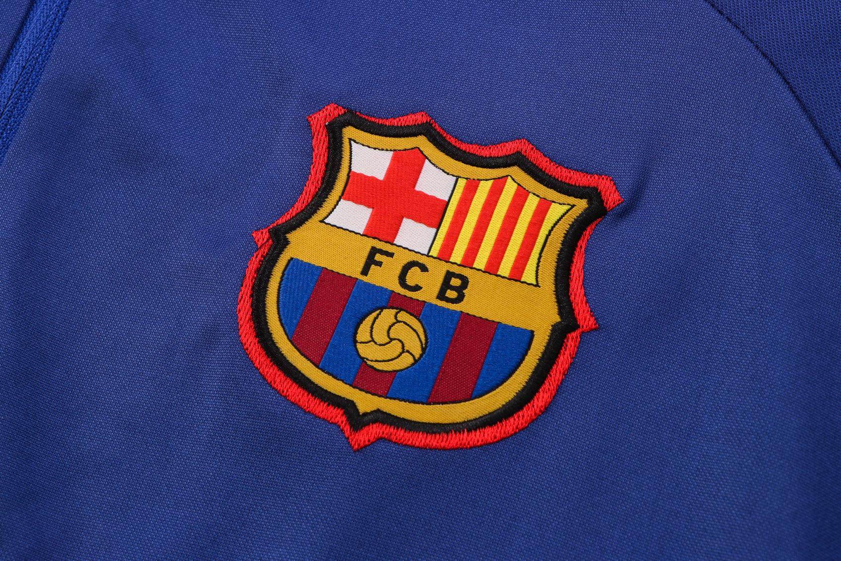 FC Barcelona Blue Tracksuit - JerseyLegacy