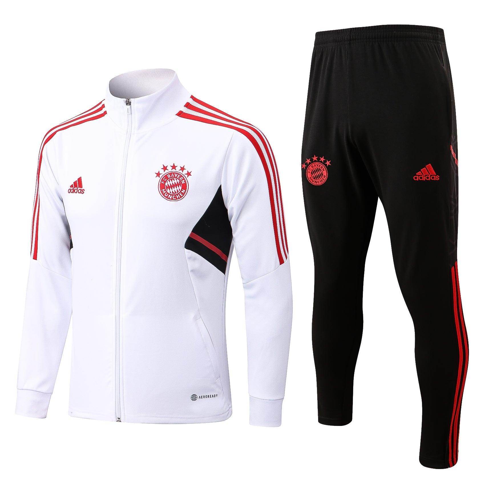 Bayern Munchen Black and White Tracksuit - JerseyLegacy