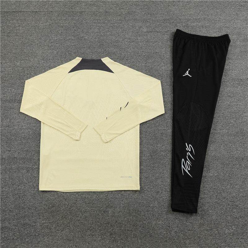 PSG Black and Beige Tracksuit - JerseyLegacy