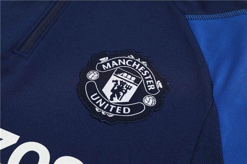 Manchester United Blue Tracksuit - JerseyLegacy