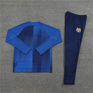 FC Barcelona Dark Blue and Blue Tracksuit - JerseyLegacy