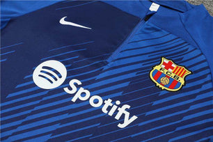 FC Barcelona Dark Blue and Blue Tracksuit - JerseyLegacy