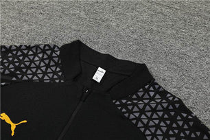 Olympique de Marseille Black Tracksuit - JerseyLegacy