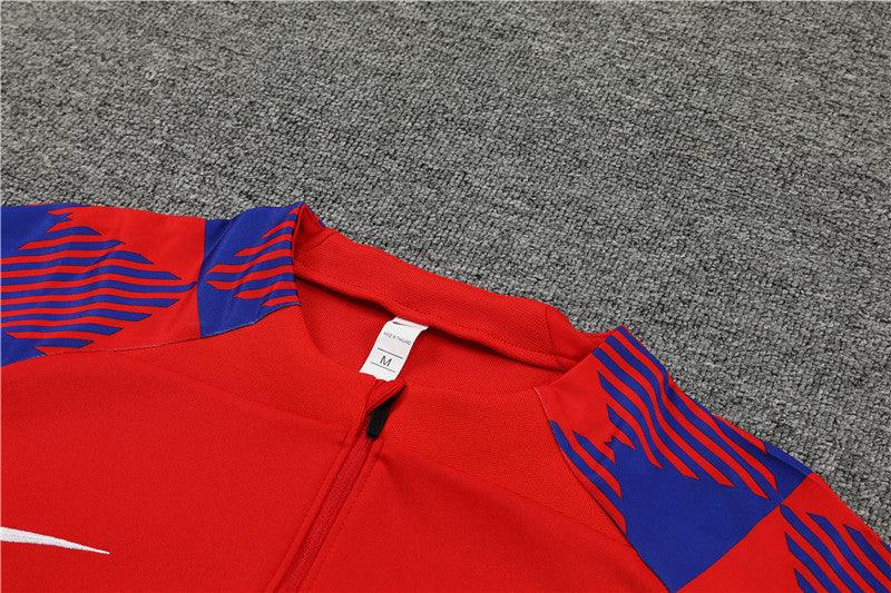 FC Barcelona "Crimson Checkmate" Tracksuit - JerseyLegacy