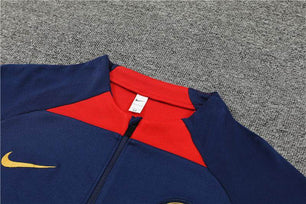 PSG Dark Blue and Red Tracksuit - JerseyLegacy