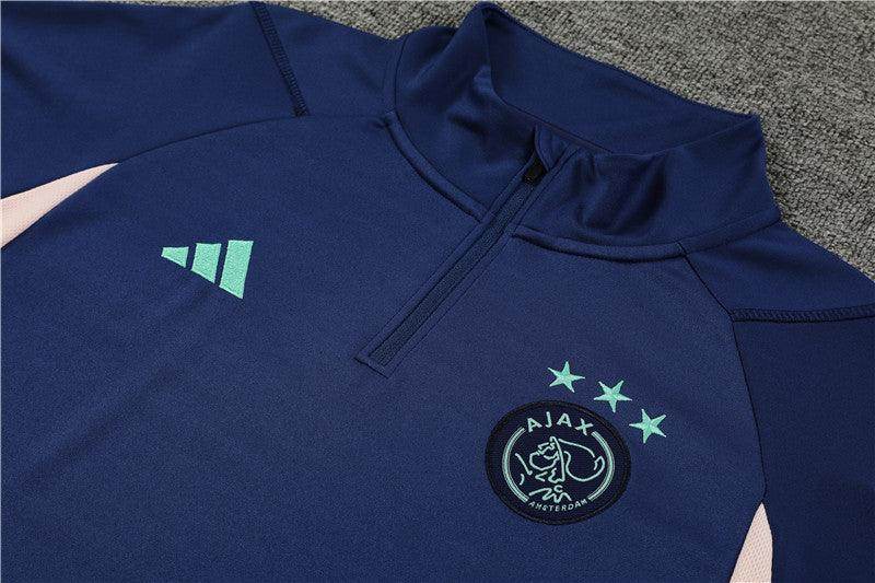 Ajax Dark Blue Tracksuit - JerseyLegacy