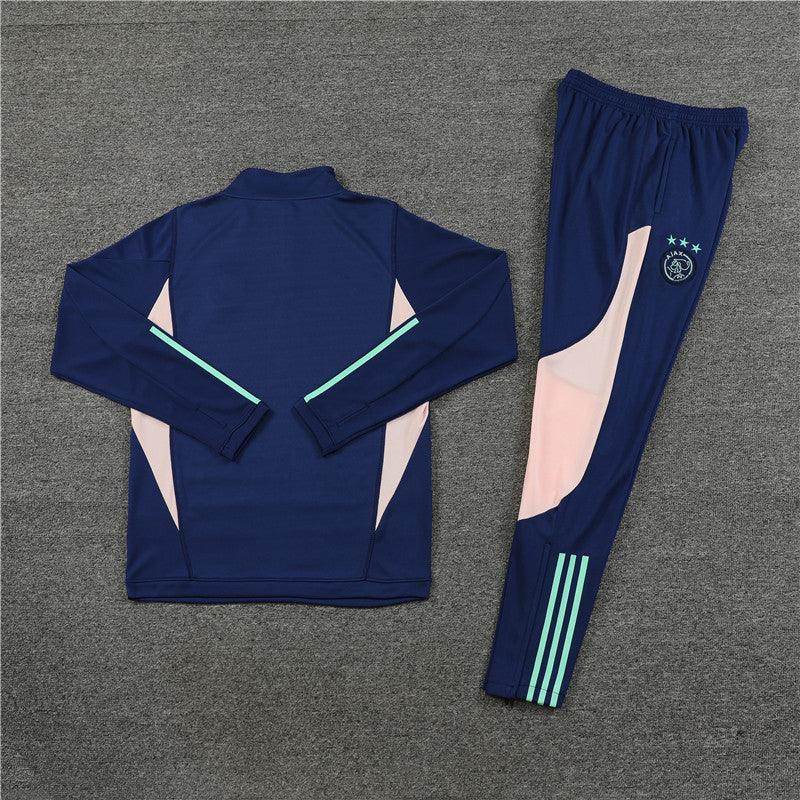 Ajax Dark Blue Tracksuit - JerseyLegacy