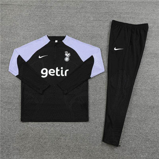 Tottenham Black Tracksuit - JerseyLegacy