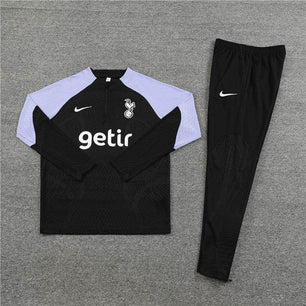 Tottenham Black Tracksuit - JerseyLegacy