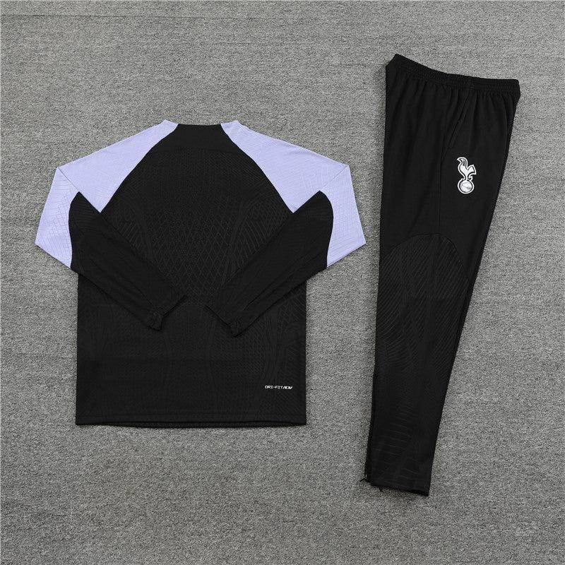 Tottenham Black Tracksuit - JerseyLegacy