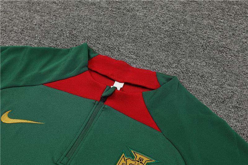 Portugal Dark Blue and Green Tracksuit - JerseyLegacy