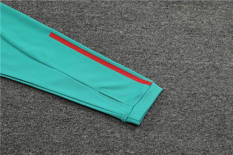 Manchester United Black and Mint Tracksuit - JerseyLegacy