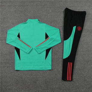 Manchester United Black and Mint Tracksuit - JerseyLegacy