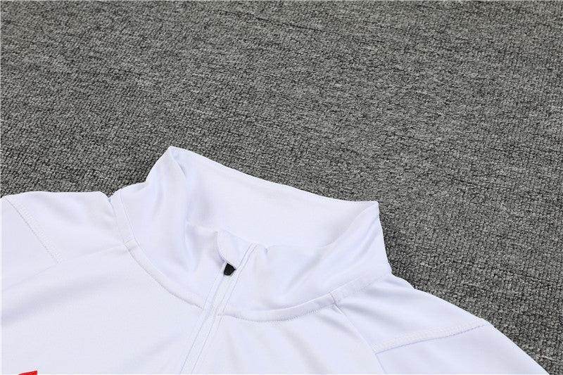 Manchester United Black and White Tracksuit - JerseyLegacy