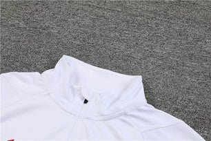 Manchester United Black and White Tracksuit - JerseyLegacy