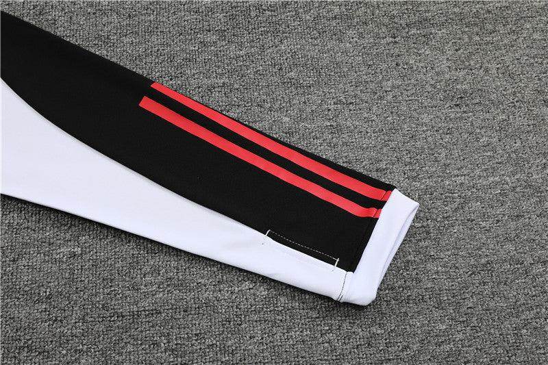 Manchester United Black and White Tracksuit - JerseyLegacy