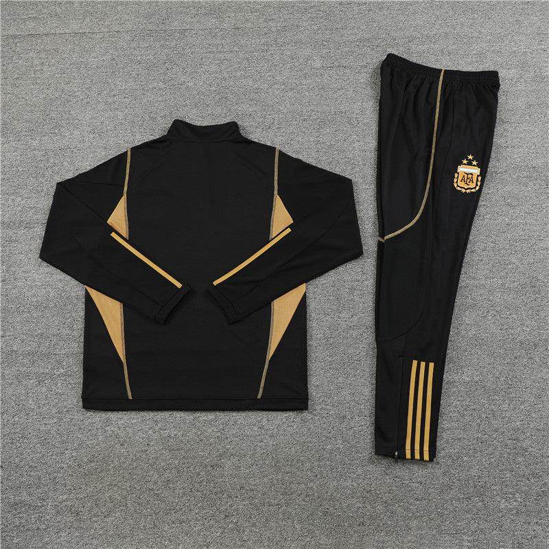 Argentina Black and Gold Tracksuit - JerseyLegacy