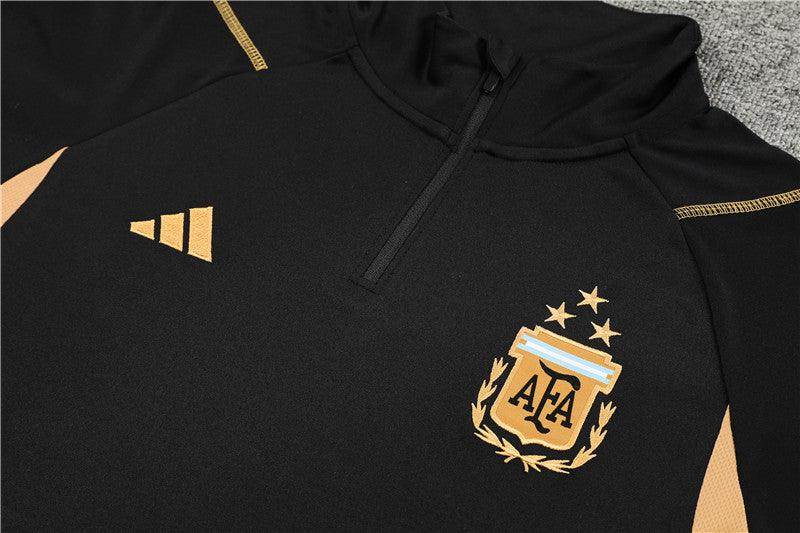 Argentina Black and Gold Tracksuit - JerseyLegacy