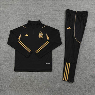 Argentina Black and Gold Tracksuit - JerseyLegacy