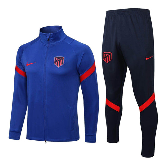 Atletico Madrid Dark Blue and Blue Tracksuit - JerseyLegacy