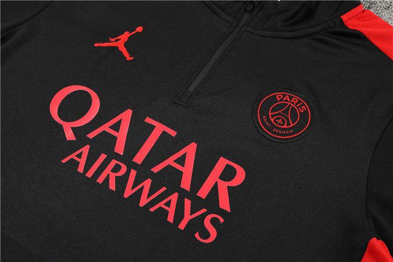 PSG Black and Red Tracksuit - JerseyLegacy