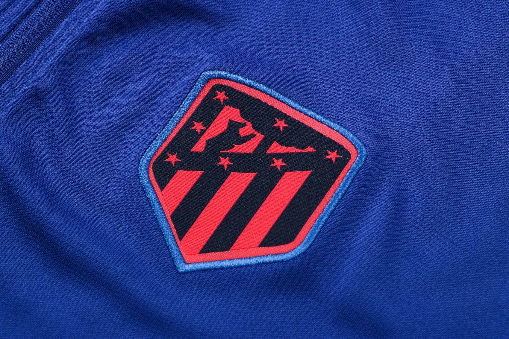 Atletico Madrid Dark Blue and Blue Tracksuit - JerseyLegacy