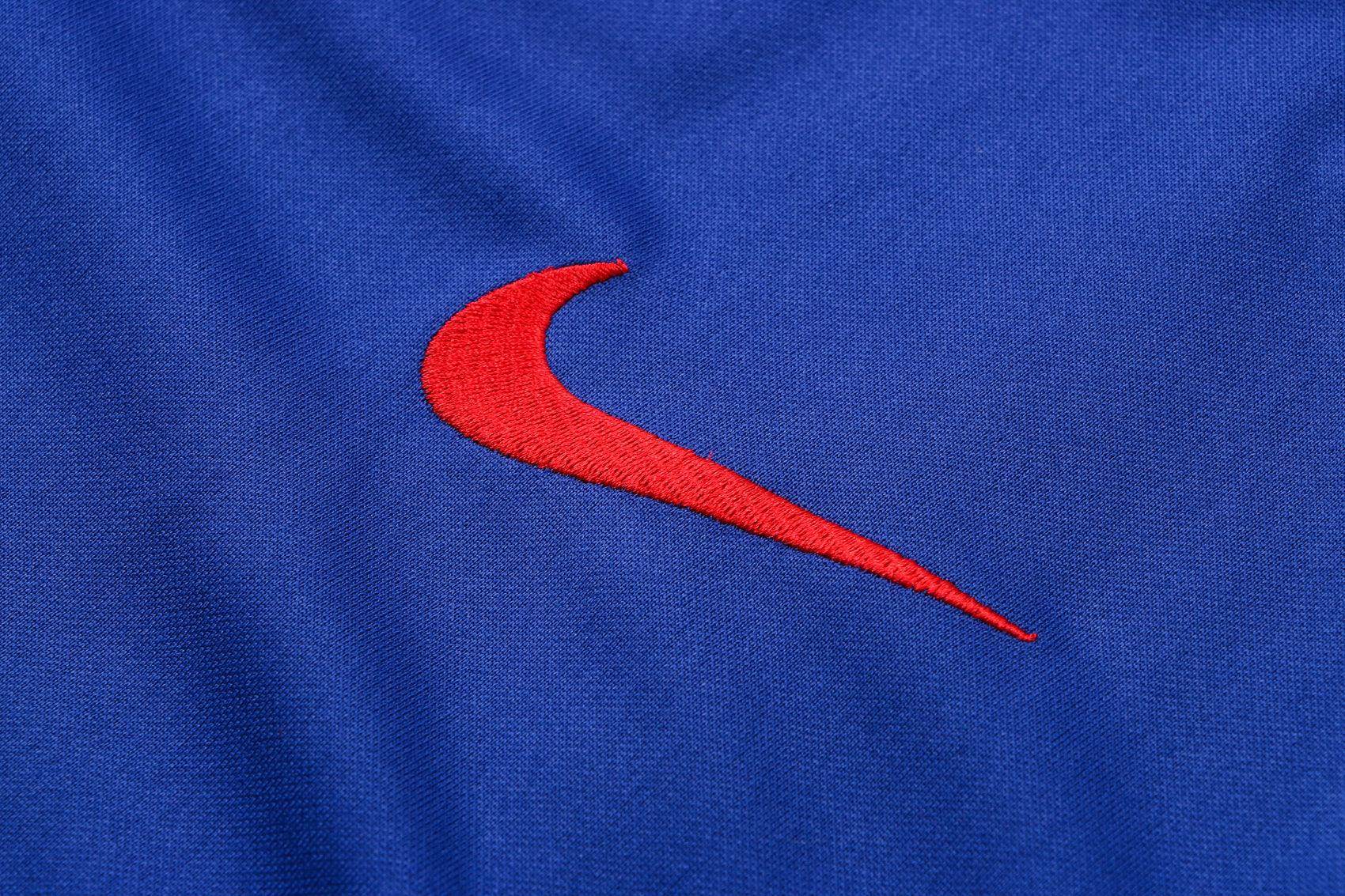 Atletico Madrid Dark Blue and Blue Tracksuit - JerseyLegacy