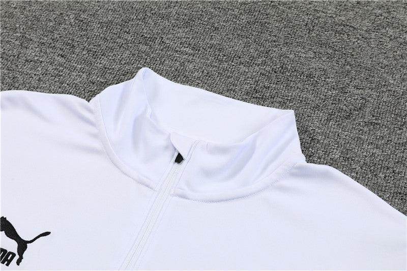 Olympique de Marseille Black and White Tracksuit - JerseyLegacy