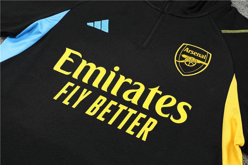 Arsenal Black and Yellow Tracksuit - JerseyLegacy
