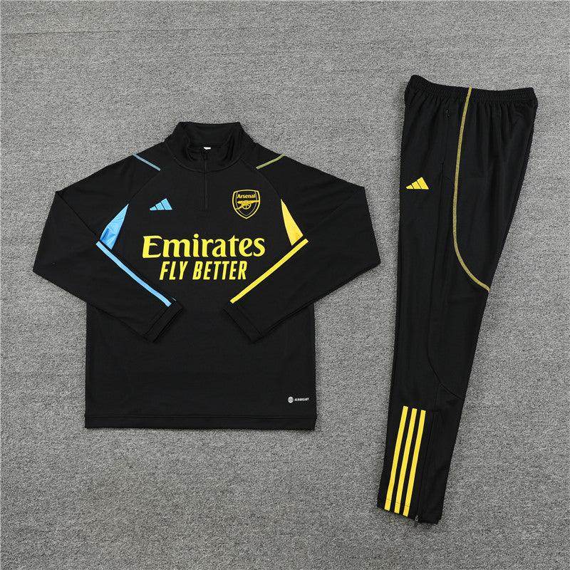 Arsenal Black and Yellow Tracksuit - JerseyLegacy