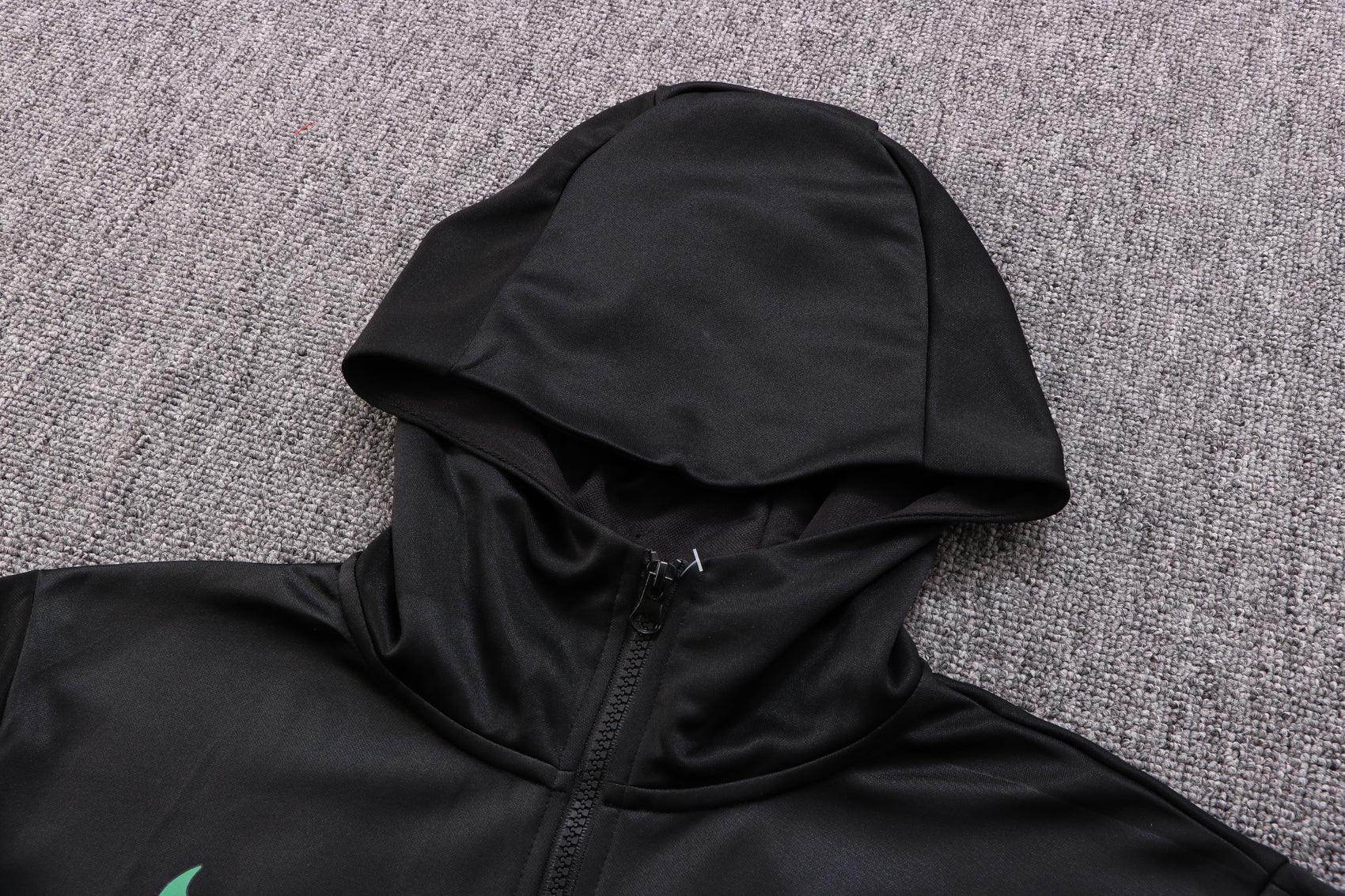 Atletico Madrid Black Tracksuit - JerseyLegacy