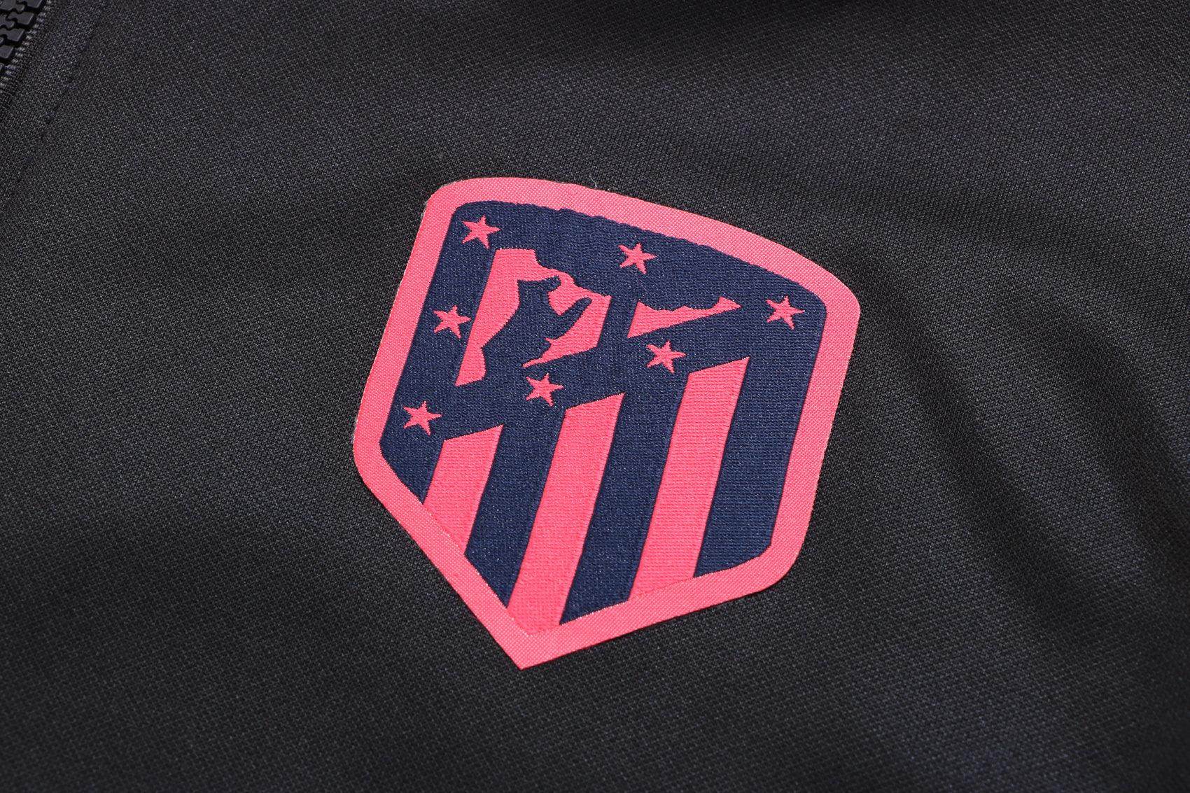 Atletico Madrid Black Tracksuit - JerseyLegacy
