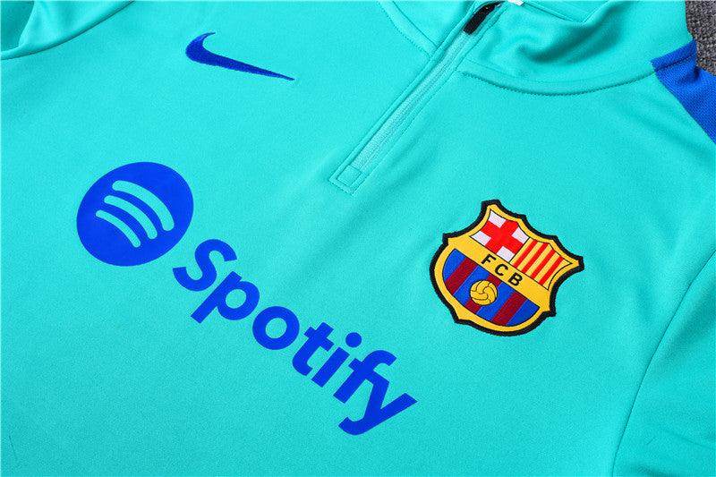 FC Barcelona Mint and Blue Tracksuit - JerseyLegacy