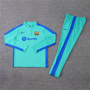 FC Barcelona Mint and Blue Tracksuit - JerseyLegacy